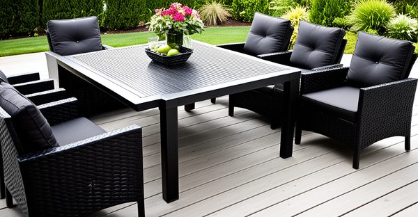 Ravivez votre salon de jardin en plastique noir facilement !