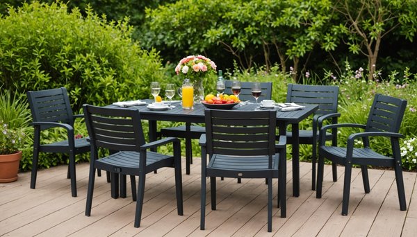 Transformez votre salon de jardin en plastique noir en un clin d'œil !